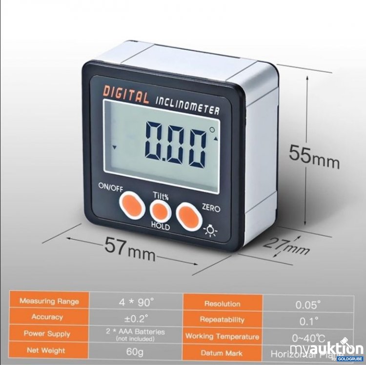 Artikel Nr. 748605: Digitaler LCD Winkelmesser