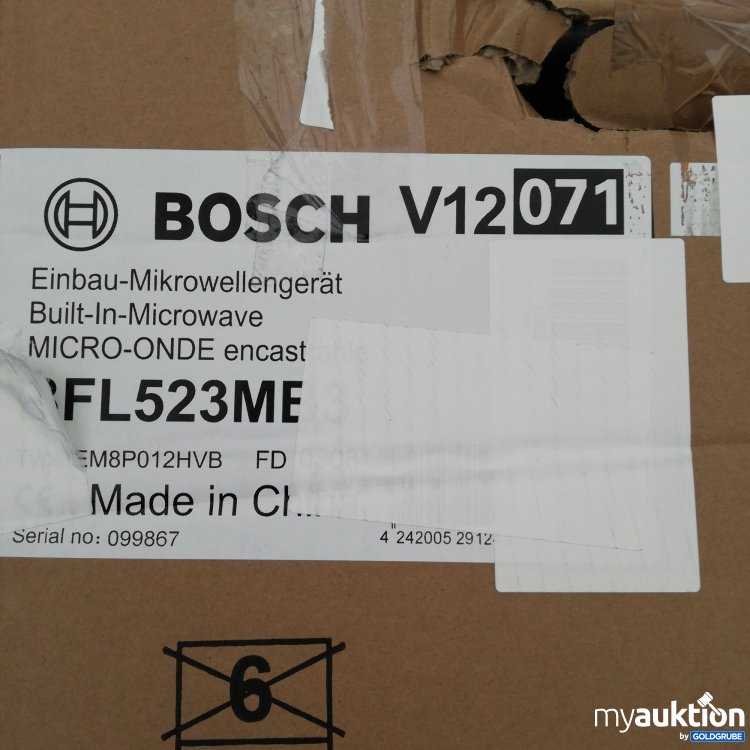 Artikel Nr. 739606: Bosch Einbau Mikrowellengerät BFL523MB3