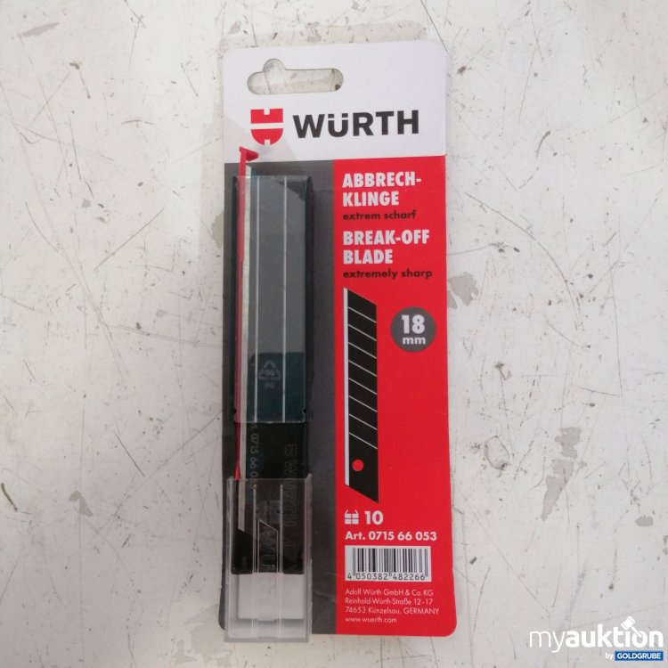 Artikel Nr. 737607: Würth Abbrechklinge 18mm