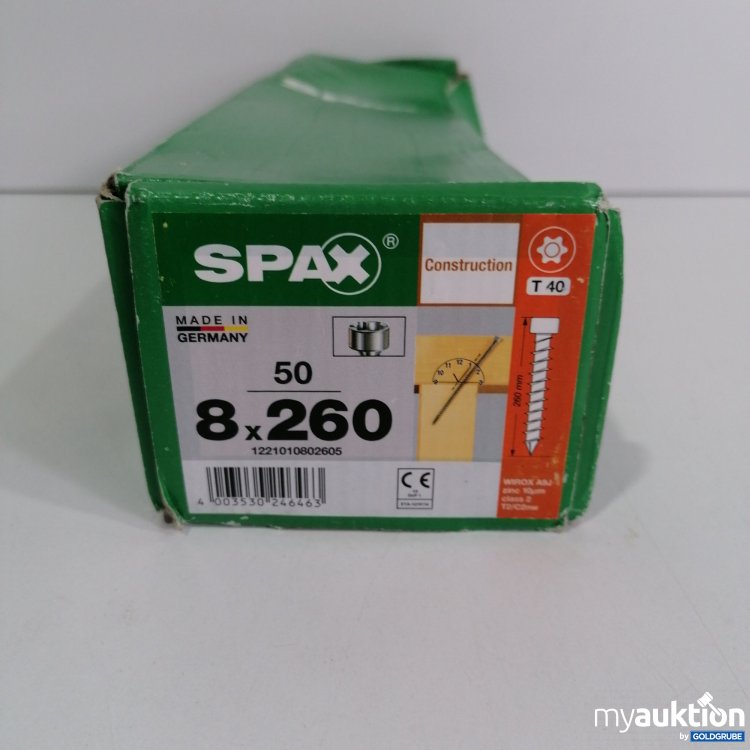 Artikel Nr. 786607: Spax Schrauben 8x260 50stk  T40