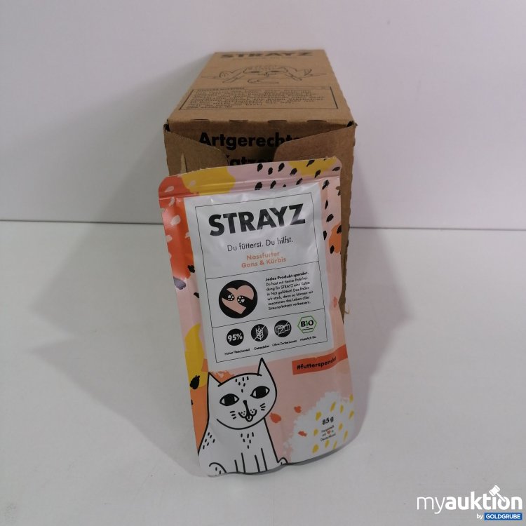 Artikel Nr. 791608: Strayz Nassfutter Katze Gans & Kürbis 14x85g