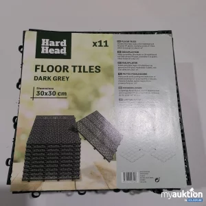 Auktion Hard Heaf Floor Tiles Dark Grey 11stk