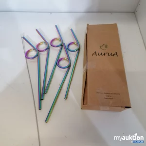 Auktion Aurua Premium Edelstahl Strohhalme  5stk