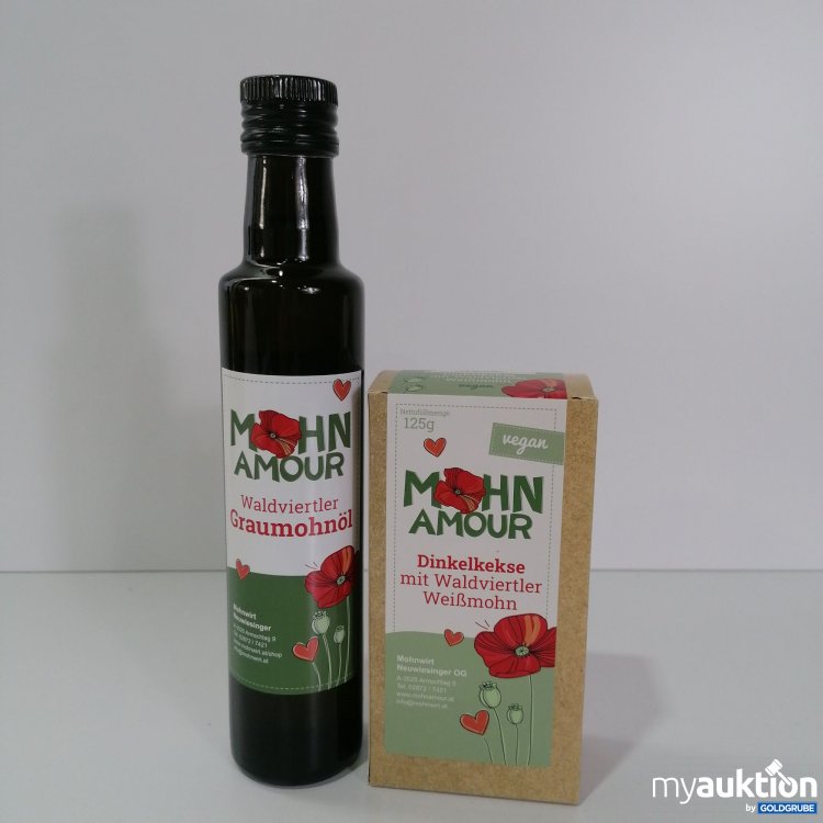 Artikel Nr. 768629: Mohn Amour Dinkelkekse 125g  und Graunohnöl 250ml