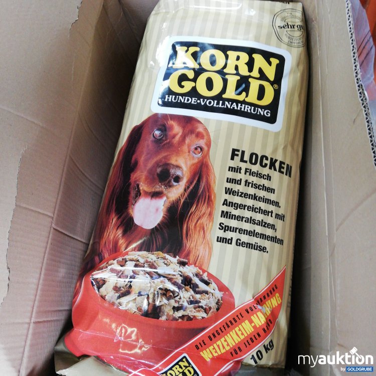 Artikel Nr. 733634: KORN Gold Flocken mit Fleisch Hundefutter 10 KG