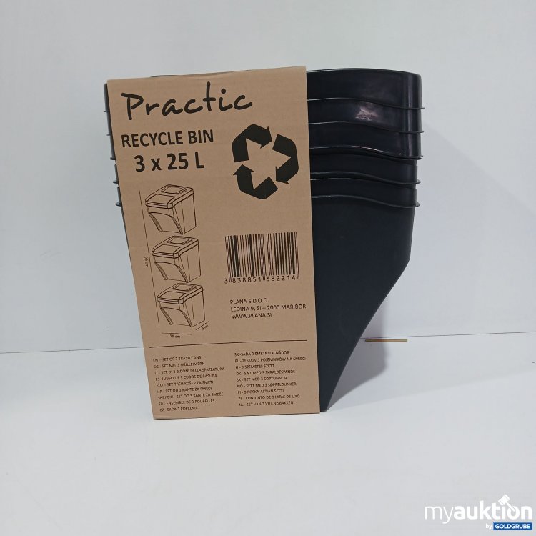 Artikel Nr. 801635: Practic Recycle Bin 3x25L 