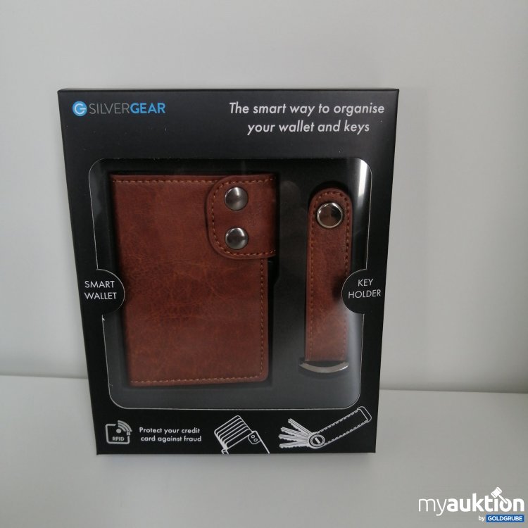 Artikel Nr. 419637: SilverGear Giftbox Smart card holder+key holder - braun