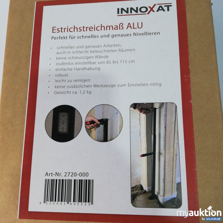 Artikel Nr. 787640: Innoxat Estrichsteichmaß ALU 85 bis 115cm