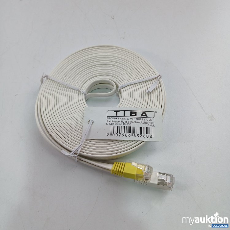 Artikel Nr. 803641: Tiba Patchkabel RJ45 Flachbandkabel 10m