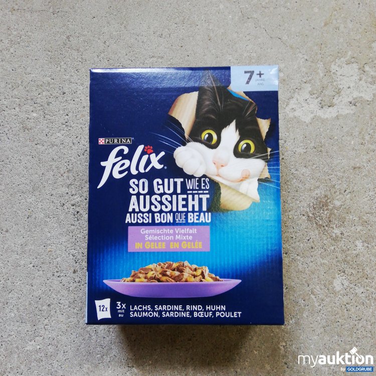 Artikel Nr. 733642: Felix Gemischte Vielfalt Katzenfutter 12x85g 