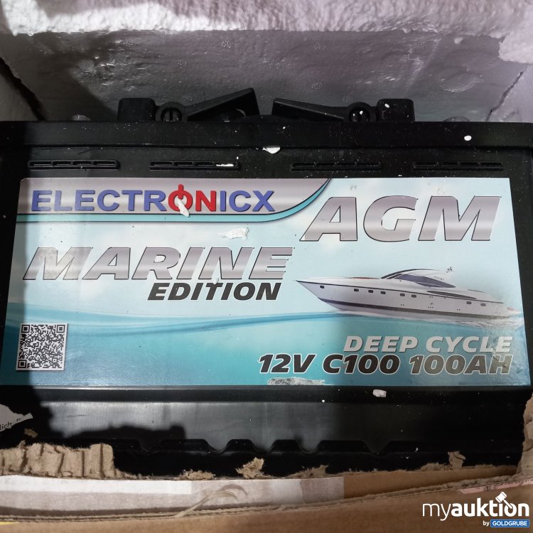 Artikel Nr. 781642: Electronicx Marine Edition Solarbatterie AGM Deep Cycle 12V C100 100AH 