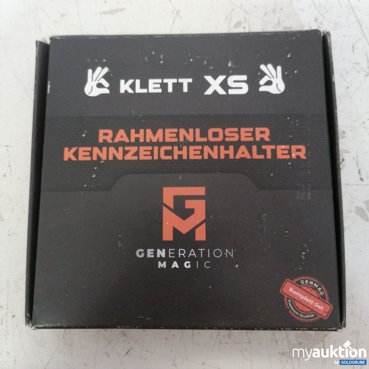 Artikel Nr. 736646: Klett XS Rahmenloser Kennzeichenhalter 