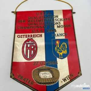Auktion Wimpel Österreich Frankreich 27.3.1993