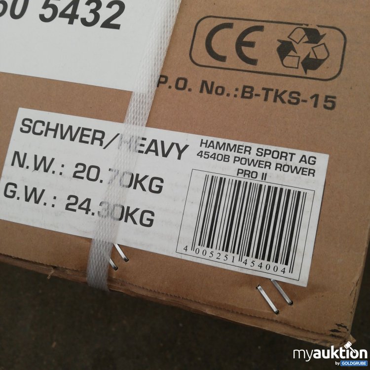 Artikel Nr. 739651: Hammer Power Rower Pro II Rudergerät