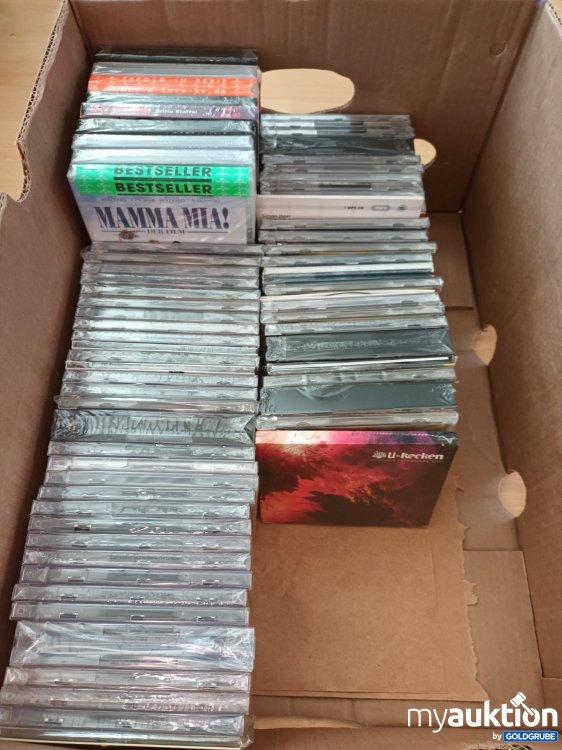 Artikel Nr. 390655: Karton voll mit ausschließlich Originalverpackten Dvds und CDs 