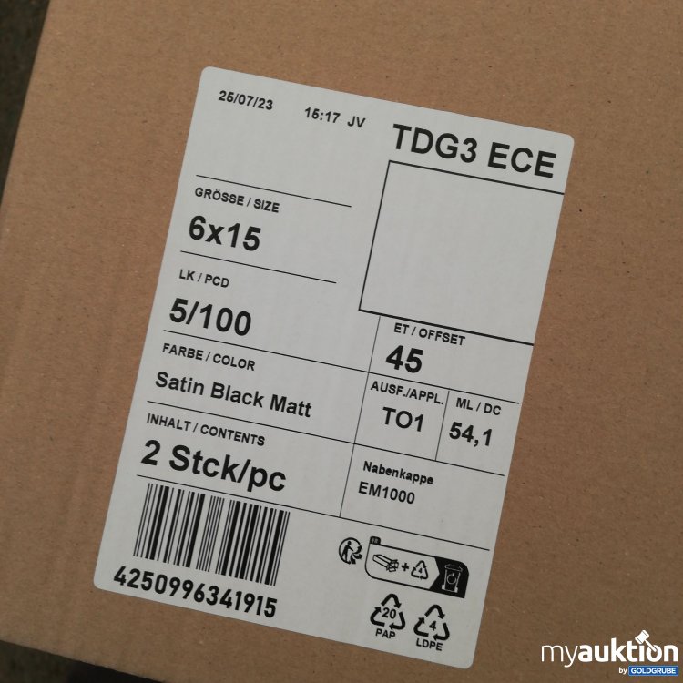 Artikel Nr. 739658: Felgen Toyota TDG3 ECE 6x15