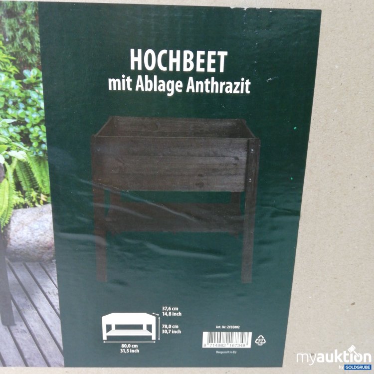 Artikel Nr. 787661: Hochbeet mit Ablage Anthrazit 