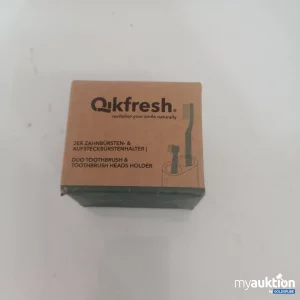 Auktion Qikfresh 2er Zahnbürsten & Aufsteckbürstenhalter 