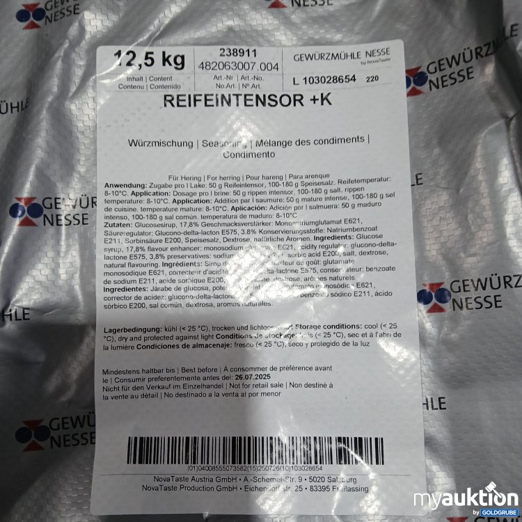 Artikel Nr. 801663: Reifeintensor +K 12,5kg 