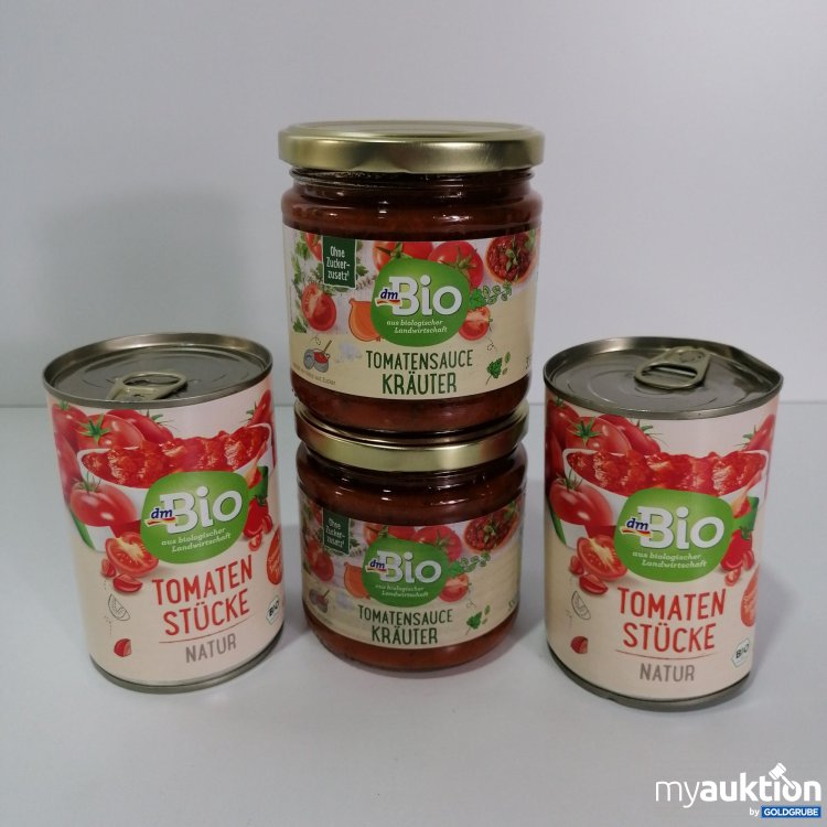 Artikel Nr. 768664: Bio Tomatenstücke 400g 2x und Bio Tomatensauce Kräuter 2x 350ml