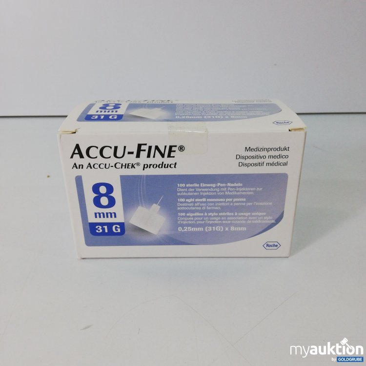 Artikel Nr. 792667: Accu-Fine 100 sterile Einweg-Pen-Nadeln 8mm 31g