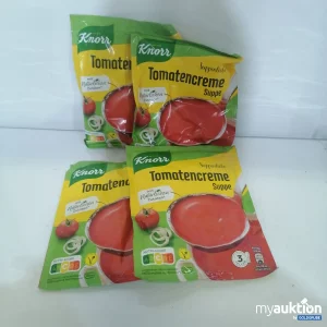 Auktion Knorr Tomatencreme Suppe 4 Stück 