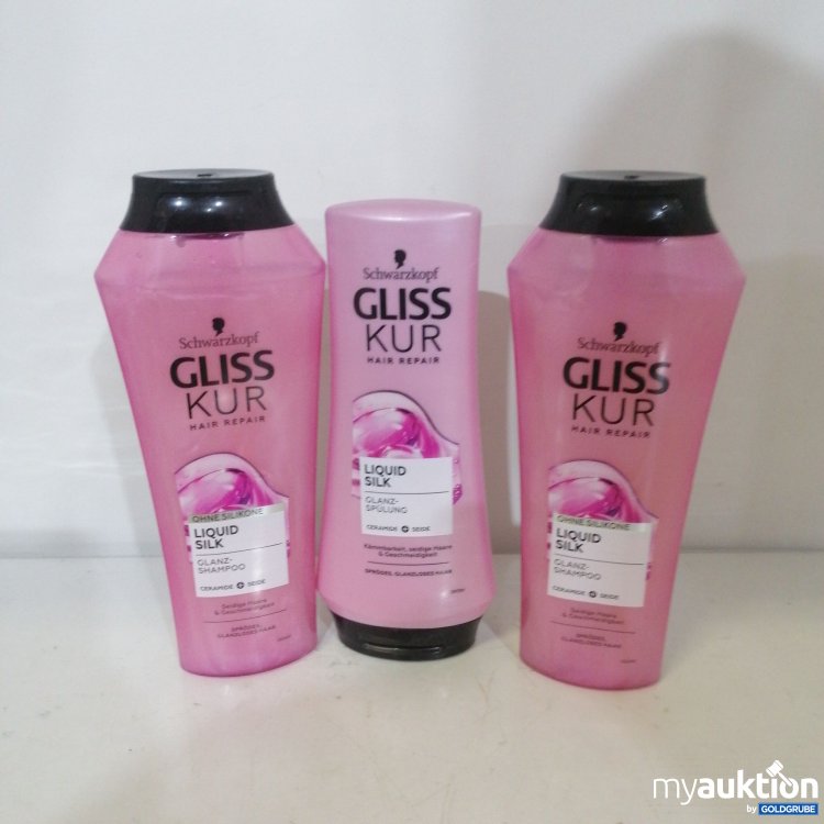 Artikel Nr. 772675: Schwarzkopf Gliss Kur Liquid Silk 1xSpülung 200ml 2x Shampoo 250ml