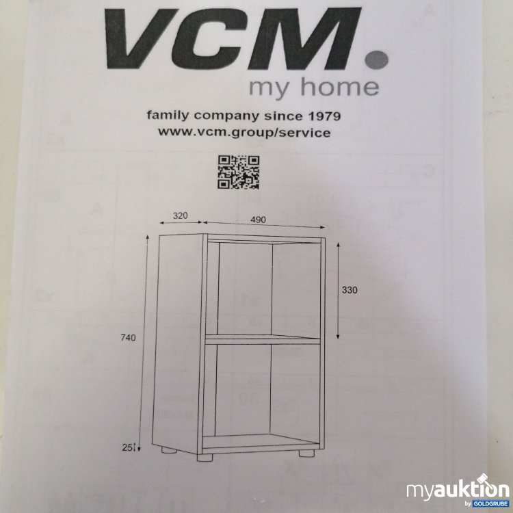 Artikel Nr. 746677: VCM My Home Regal Ulas 2-Fach weiß