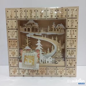 Artikel Nr. 377678: Holz-Adventkalender LED Lichtern