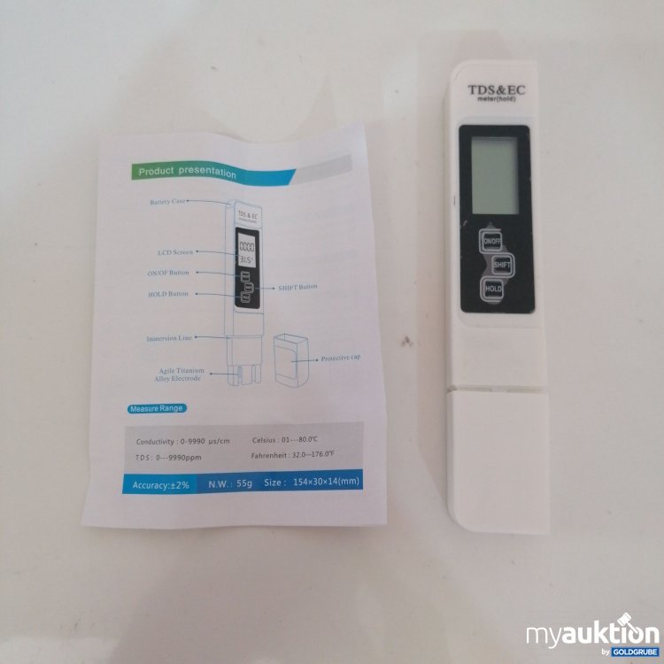 Artikel Nr. 762681: TDS&EC Meter 