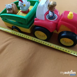 Artikel Nr. 390684: Großer Little People Traktor mit Anhänger 