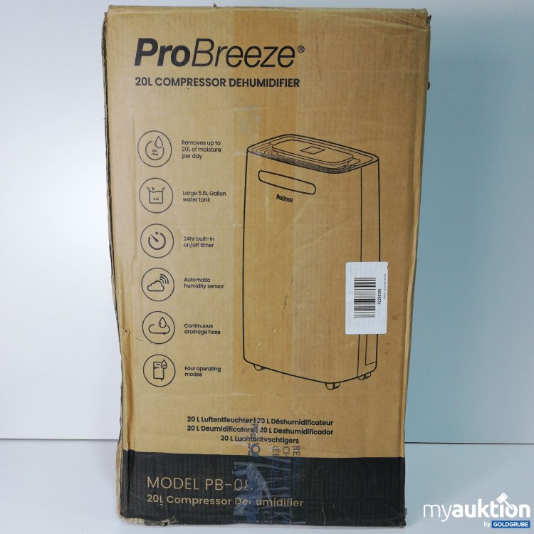 Artikel Nr. 787685: ProBreeze 20l Compressor Dehumidifier PB-08