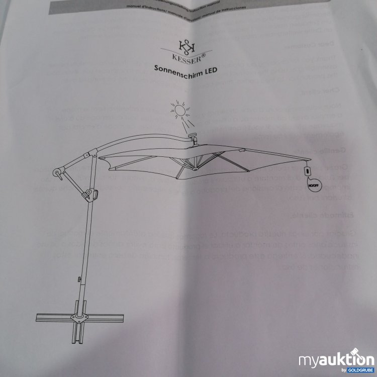 Artikel Nr. 795686: Kesser Sonnenschirm Led 