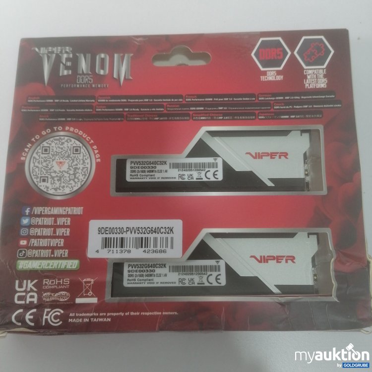 Artikel Nr. 782694: Viper Venom Gaming DDR5 Performance Memory 32GB