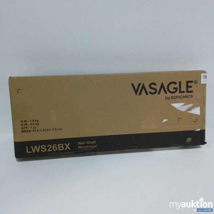 Artikel Nr. 385696: Vasagle Wandregal LWS26BX