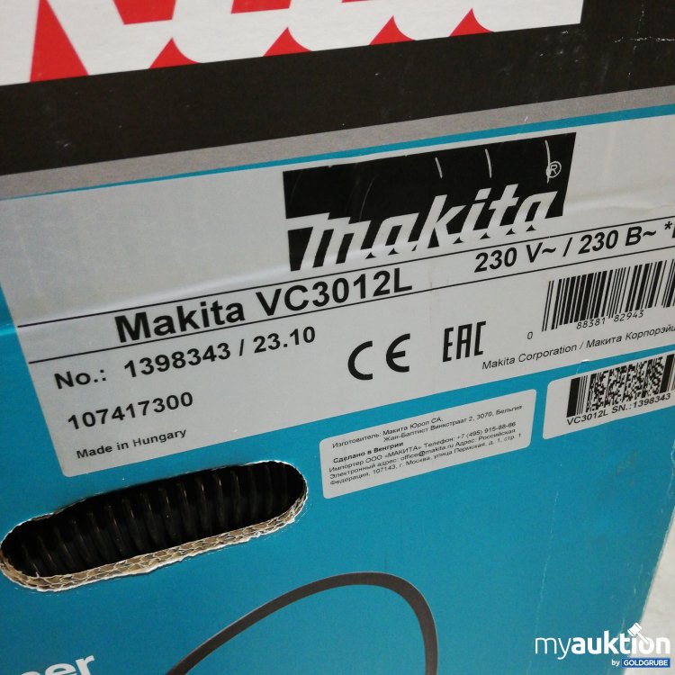 Artikel Nr. 764701: Makita Absauggerät VC3012L