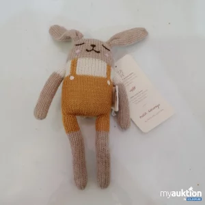 Auktion Alpaca Collection handgestrickter Kuschelhase Spielzeug