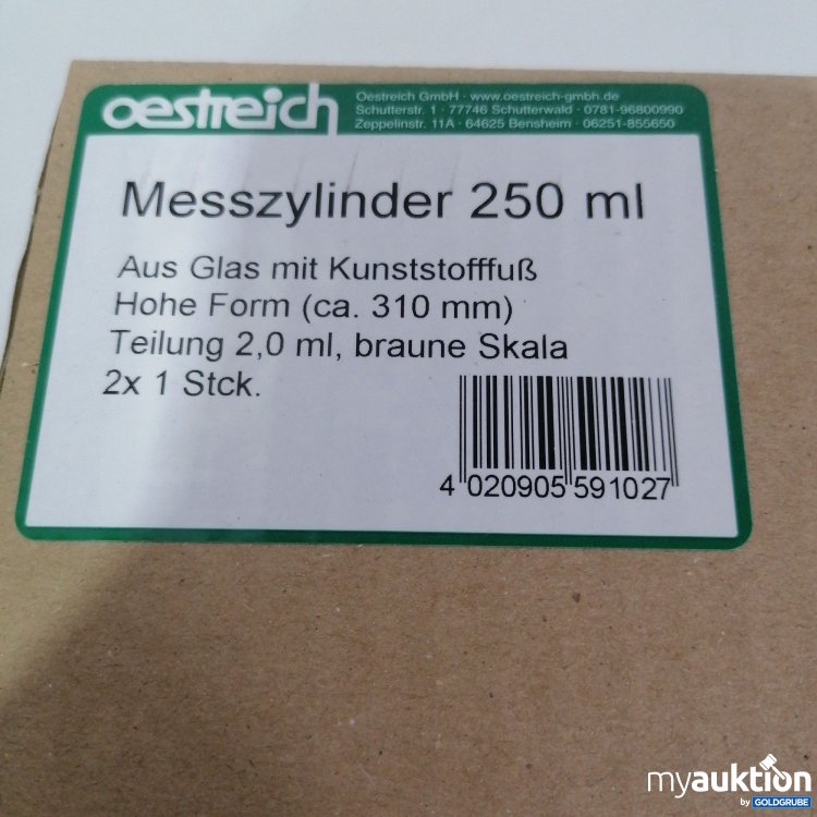 Artikel Nr. 795706: Oestreich Messzylinder 250ml 