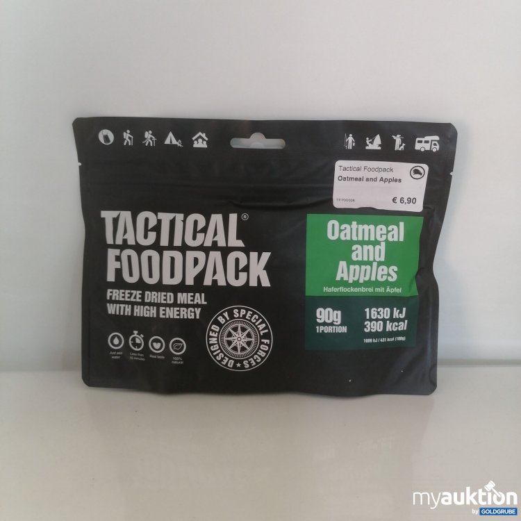 Artikel Nr. 760707: Tactical Foodpack Oatmeal and Apples 90g