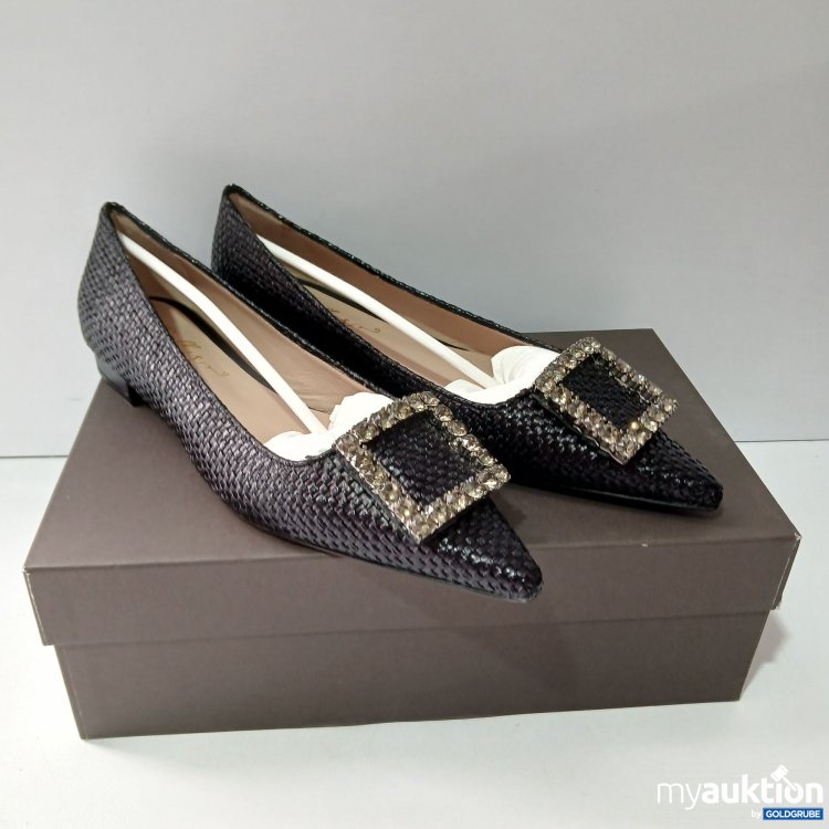 Artikel Nr. 516710: Bellas Vienna Amaia Raffia Nero Spitzer Loafer