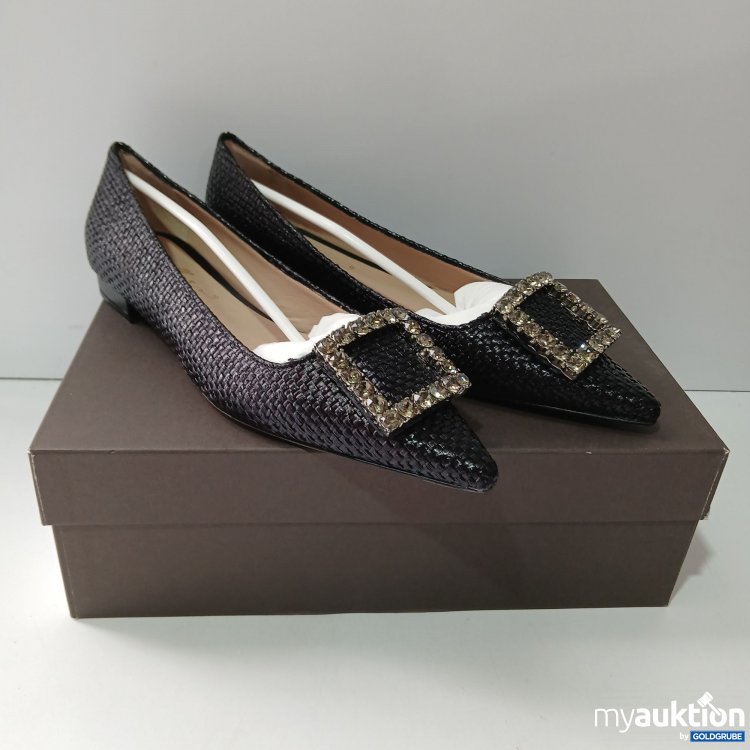 Artikel Nr. 516712: Bellas Vienna Amaia Raffia Nero Spitzer Loafer