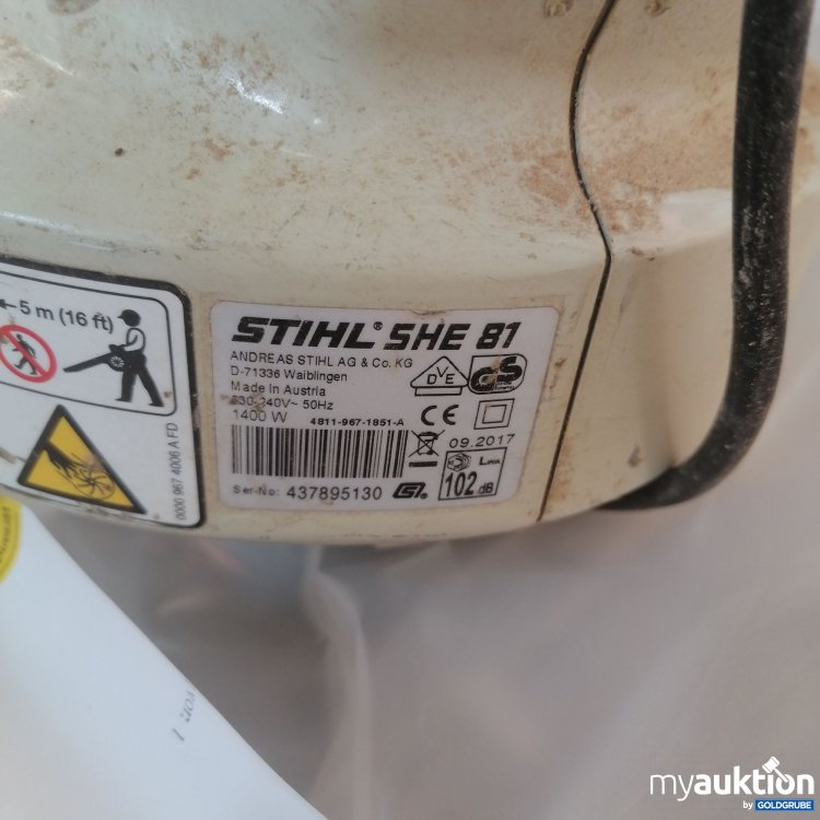 Artikel Nr. 744713: Stihl She 81 Elektrosaughäcksler