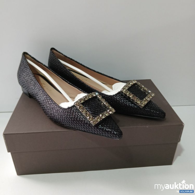 Artikel Nr. 516716: Bellas Vienna Amaia Raffia Nero Spitzer Loafer