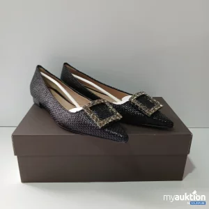 Artikel Nr. 516719: Bellas Vienna Amaia Raffia Nero Spitzer Loafer