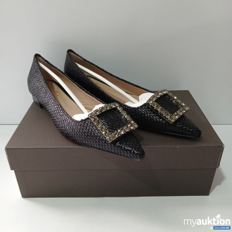 Artikel Nr. 516720: Bellas Vienna Amaia Raffia Nero Spitzer Loafer