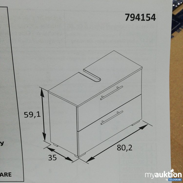 Artikel Nr. 432721: Waschbeckenunterschrank 794154