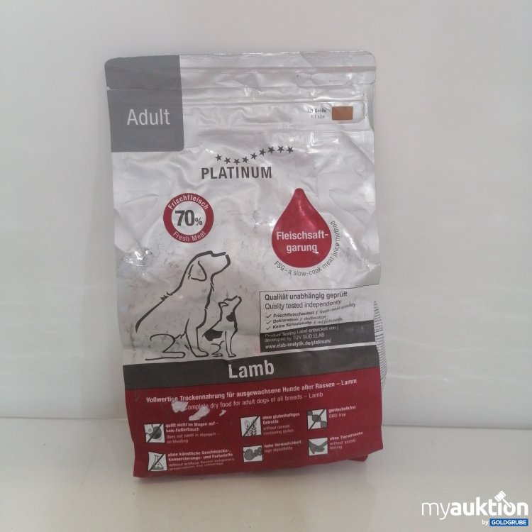 Artikel Nr. 752728: Platinum Trockenfutter für Hunde 1,5kg