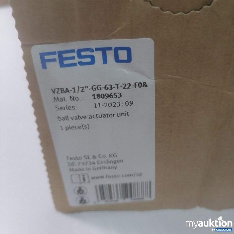 Artikel Nr. 511730: Festo VZBA-1/2" GG-63-T-22-F0& Actuator 