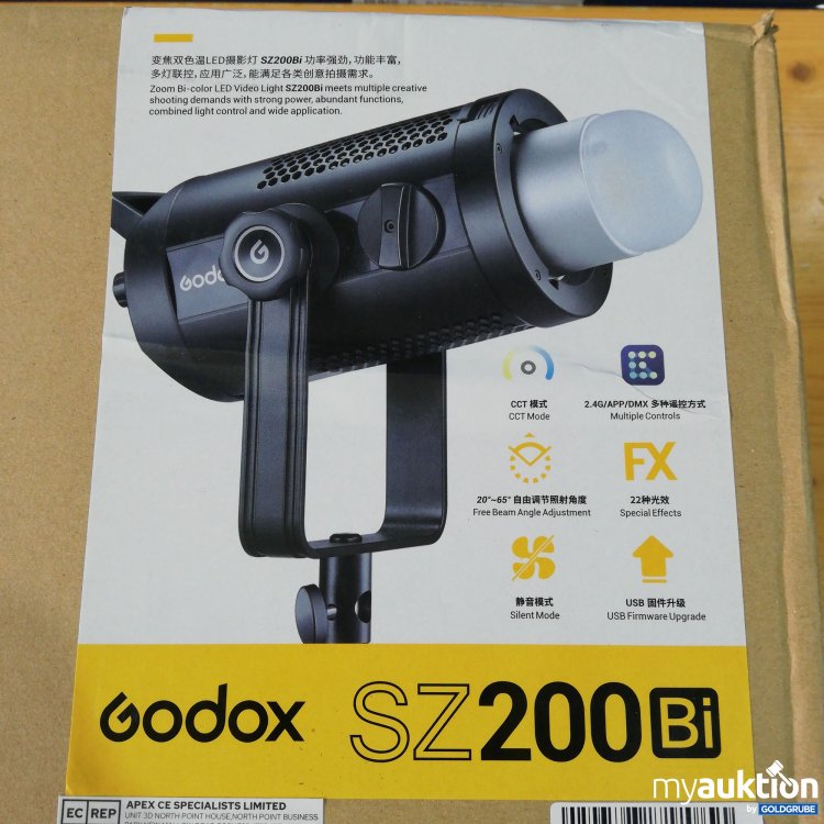 Artikel Nr. 764731: Godox SZ200Bi Farb-Zoom-LED-Videoleuchte