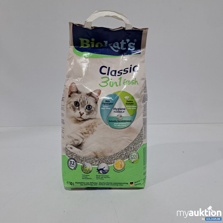 Artikel Nr. 796731: Bio Kats classic 3in1 Katzenstreu 10L